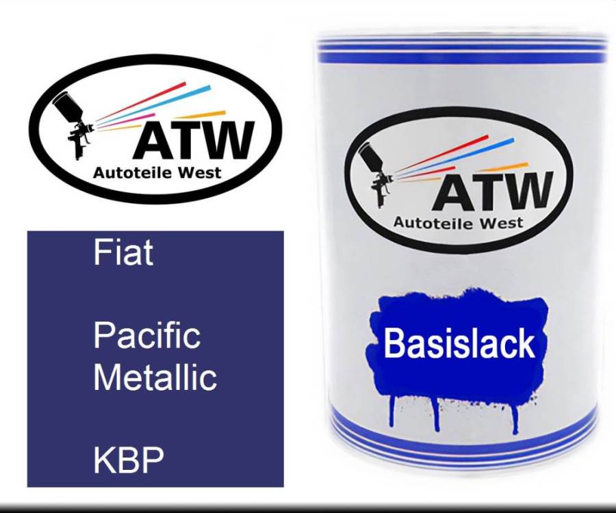 Fiat, Pacific Metallic, KBP: 500ml Lackdose, von ATW Autoteile West.